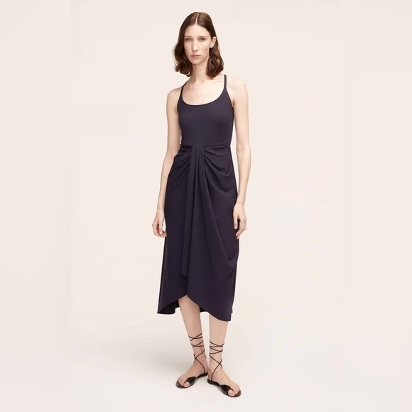 NEW REBECCA TAYLOR Sarong Drape Dress size M - Picture 1 of 16